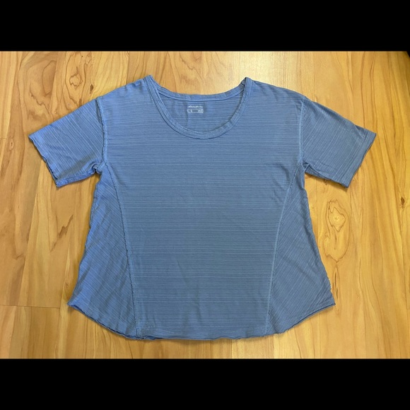 Women’s Eddie Bauer Blue Travex Raglan Short Sleeve Shirt M - Picture 2 of 10
